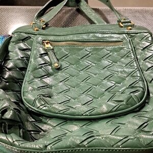 GRAYSON for Target Elegant Green Woven Shoulder Bag